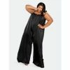 Buxom Couture Satin Tie Shoulder Jumpsuit Jumpsuits & Rompers Black -Nike Shop unnamed file 10