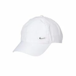 Nike Unisex Adult Metal Swoosh Cap Hats White