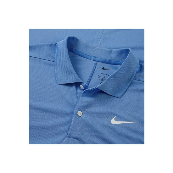 Nike Mens Solid Victory Polo Shirt (Blue) Tops 6 Nike Mens Solid Victory Polo Shirt (Blue) Tops - Image 4