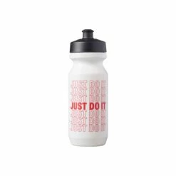 Nike Big Mouth Water Bottle 2.0 (22oz) (White/Black/Sport Red) (One Size) Reusables Default Title