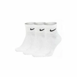 Nike Unisex Adult Cushioned Ankle Socks - Pack Of 3 (White)