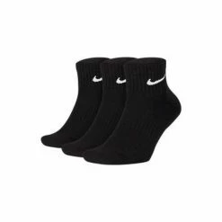 Nike Everyday Ankle Socks (3 Pairs) (Black)