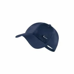 Nike Unisex Adult H86 Metal Swoosh Cap (Navy) Hats & Scarves