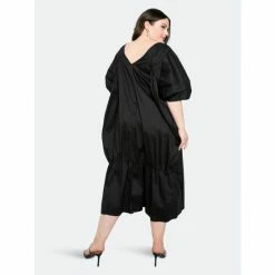 Buxom Couture Voluminous Poplin Midi Dress Dresses & Jumpsuits Black -Nike Shop unnamed file 121
