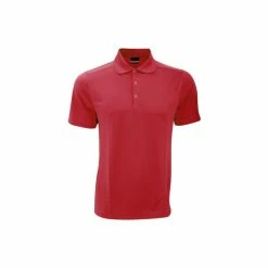 Nike Mens Dri-Fit Sports Polo Shirt (Varsity Red) Tops