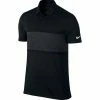 Nike Mens Breathe Color Block Short Sleeve Polo Shirt (Black/Black Heather/White) Tops -Nike Shop unnamed file 1283