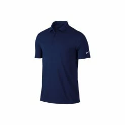 Nike Mens Victory Short Sleeve Solid Polo Shirt (College Navy) Shirts