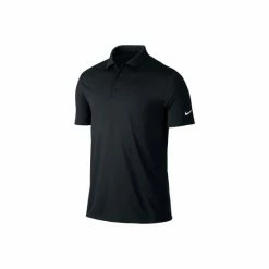 Nike Mens Victory Short Sleeve Solid Polo Shirt (Black) Shirts