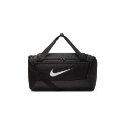 Nike Brasilia Duffle Bag (Black/White) (12in X 25in X 12in) Handbags