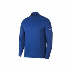 Nike Mens Therma Repel Half Zip Golf Top (Game Royal Blue/White) Tops