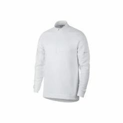 Nike Mens Therma Repel Half Zip Golf Top (White/Silver) Tops