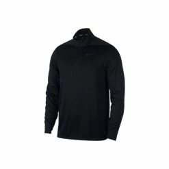 Nike Mens Dry Half Zip Golf Top (Black) Tops