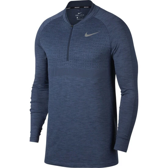 Nike Mens Seamless Knit Zip Long Sleeve Cover Top (Wolf Grey/Black) Tops 3 Nike Mens Seamless Knit Zip Long Sleeve Cover Top (Wolf Grey/Black) Tops