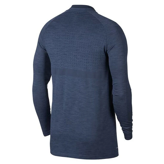 Nike Mens Seamless Knit Zip Long Sleeve Cover Top (Wolf Grey/Black) Tops 4 Nike Mens Seamless Knit Zip Long Sleeve Cover Top (Wolf Grey/Black) Tops - Image 2