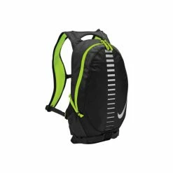 Nike Run Commuter Backpack (31 Pints) (Black/Volt/Silver) (One Size) Outdoor Default Title
