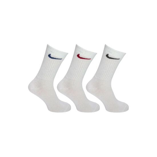 Nike Unisex Adult Non-Cushioned Crew Socks (3 Pairs) (White) 3 Nike Unisex Adult Non-Cushioned Crew Socks (3 Pairs) (White)