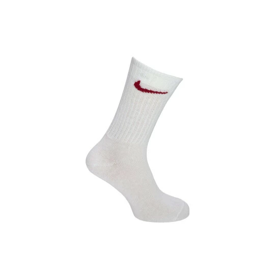 Nike Unisex Adult Non-Cushioned Crew Socks (3 Pairs) (White) 4 Nike Unisex Adult Non-Cushioned Crew Socks (3 Pairs) (White) - Image 2