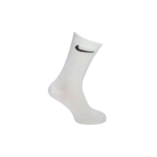 Nike Unisex Adult Non-Cushioned Crew Socks (3 Pairs) (White) 5 Nike Unisex Adult Non-Cushioned Crew Socks (3 Pairs) (White) - Image 3