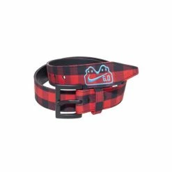 Nike Mens 6.0 Saloon Check Belt (Red) Belts