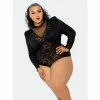 Buxom Couture Long Sleeve Lace Bodysuit Tops Black 2 Buxom Couture Long Sleeve Lace Bodysuit Tops Black -Nike Shop unnamed file 162