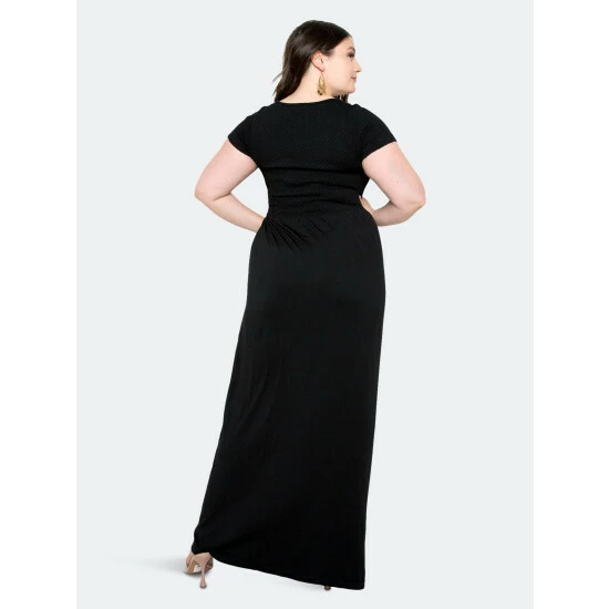 Buxom Couture Seamless T-shirt Maxi Dress Dresses Black 5 Buxom Couture Seamless T-shirt Maxi Dress Dresses Black - Image 3