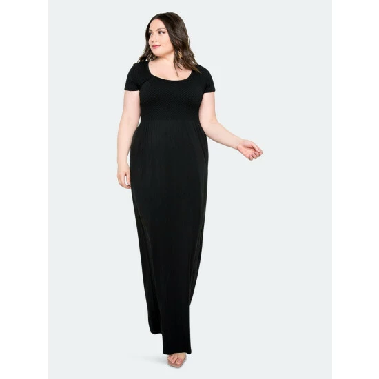 Buxom Couture Seamless T-shirt Maxi Dress Dresses Black 6 Buxom Couture Seamless T-shirt Maxi Dress Dresses Black - Image 4