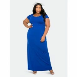 Buxom Couture Seamless T-shirt Maxi Dress Dresses Royal Blue 7 Buxom Couture Seamless T-shirt Maxi Dress Dresses Royal Blue -Nike Shop unnamed file 171