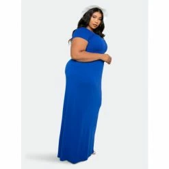 Buxom Couture Seamless T-shirt Maxi Dress Dresses Royal Blue 8 Buxom Couture Seamless T-shirt Maxi Dress Dresses Royal Blue -Nike Shop unnamed file 172