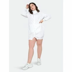 Buxom Couture Sporty Zip-up Dress Dresses & Jumpsuits White