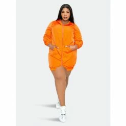 Buxom Couture Sporty Zip-up Dress Dresses & Jumpsuits Orange -Nike Shop unnamed file 239