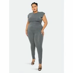 Buxom Couture Supersoft Everyday Lounge Set Tops Charcoal Grey -Nike Shop unnamed file 244