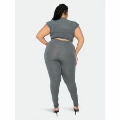Buxom Couture Supersoft Everyday Lounge Set Tops Charcoal Grey -Nike Shop unnamed file 245