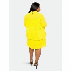 Buxom Couture Tiered Mini Dress Dresses & Jumpsuits Yellow -Nike Shop unnamed file 283