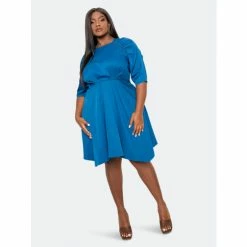 Buxom Couture Ruched Sleeve Mini Dress Dresses Teal -Nike Shop unnamed file 313