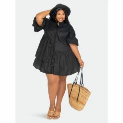 Buxom Couture Linen Flutter Mini Dress Dresses Black 8 Buxom Couture Linen Flutter Mini Dress Dresses Black -Nike Shop unnamed file 347