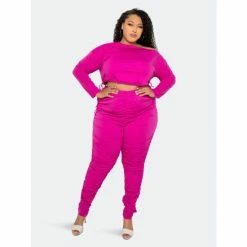 Buxom Couture Ruched Lounge Set Pants Magenta -Nike Shop unnamed file 36