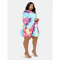 Buxom Couture Tie-Dye Tunic Dress Dresses Pink Tie-dye -Nike Shop unnamed file 436
