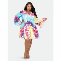 Buxom Couture Tie-Dye Tunic Dress Dresses Pink Tie-dye -Nike Shop unnamed file 437