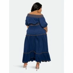 Buxom Couture Smocking Top And Skirt Set Tops Navy Blue 8 Buxom Couture Smocking Top And Skirt Set Tops Navy Blue -Nike Shop unnamed file 450