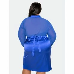 Buxom Couture Silky Shirt And Skirt Set Skirts Blue -Nike Shop unnamed file 465