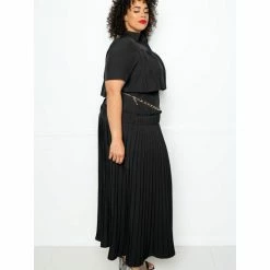 Buxom Couture Pleated Cropped Top And Skirt Set Skirts Black 10 Buxom Couture Pleated Cropped Top And Skirt Set Skirts Black -Nike Shop unnamed file 499