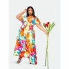 Buxom Couture Tropical Floral Cropped Top And Maxi Skirt Set Skirts Tropical Flower Print -Nike Shop unnamed file 510