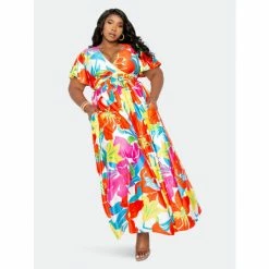 Buxom Couture Tropical Floral Cropped Top And Maxi Skirt Set Skirts Tropical Flower Print -Nike Shop unnamed file 513