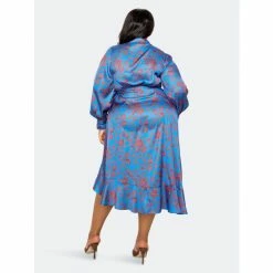 Buxom Couture Floral Satin Wrapped Dress Dresses Blue Floral 11 Buxom Couture Floral Satin Wrapped Dress Dresses Blue Floral -Nike Shop unnamed file 531