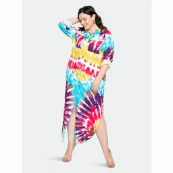 Buxom Couture Tie-Dye Shirt Dress Dresses Tie-dye Print -Nike Shop unnamed file 56