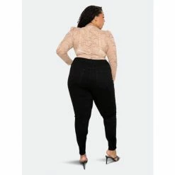 Buxom Couture Long Sleeve Lace Bodysuit Tops Taupe -Nike Shop unnamed file 562