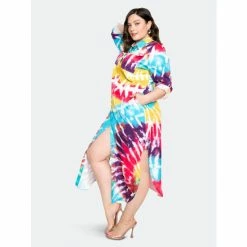 Buxom Couture Tie-Dye Shirt Dress Dresses Tie-dye Print -Nike Shop unnamed file 57