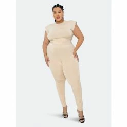 Buxom Couture Supersoft Everyday Lounge Set Dresses & Jumpsuits Tan Beige -Nike Shop unnamed file 570