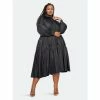 Buxom Couture Puff Sleeved Tiered Shirt Dress Dresses & Jumpsuits Black -Nike Shop unnamed file 606