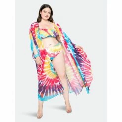 Buxom Couture Tie-dye Cover Up With Wrist Band Pants Pink Tie Dye -Nike Shop unnamed file 664